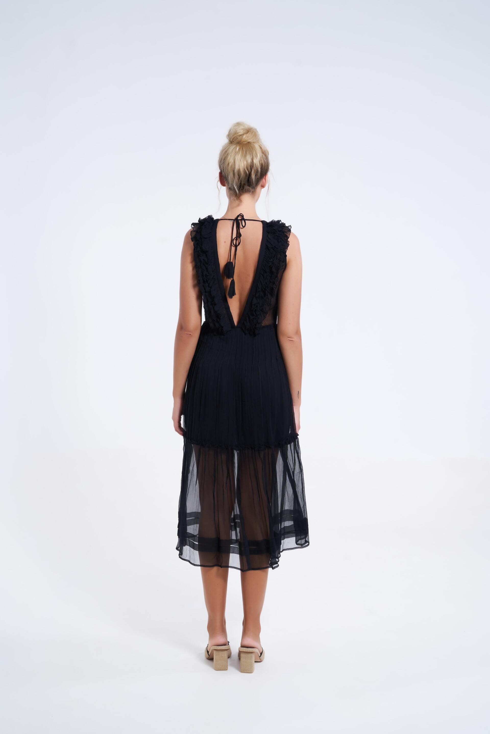 Minas Silk Chiffon Dress