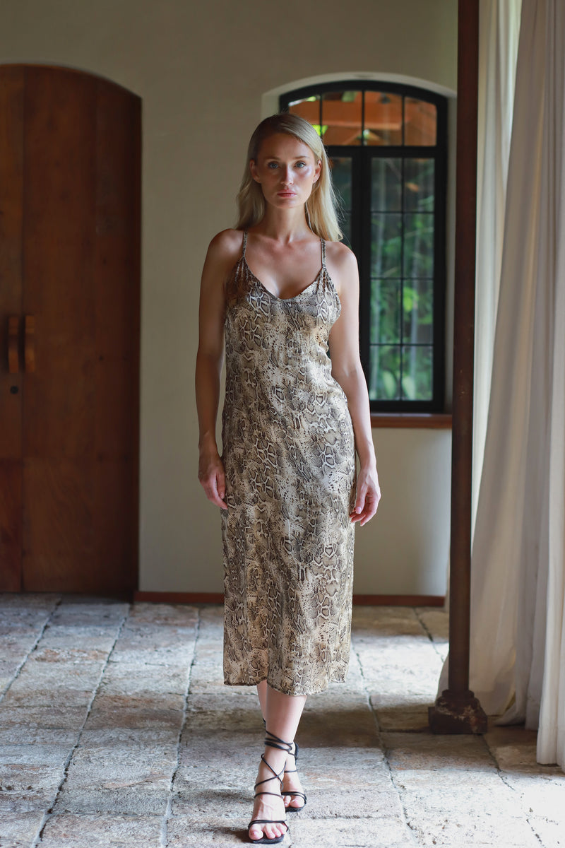 Tang Printed Slip Dress